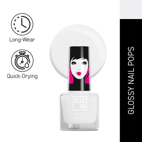 Buy Elle18 Nail Pops Nail Color Shade 27 - Transparent (5 ml)-Purplle
