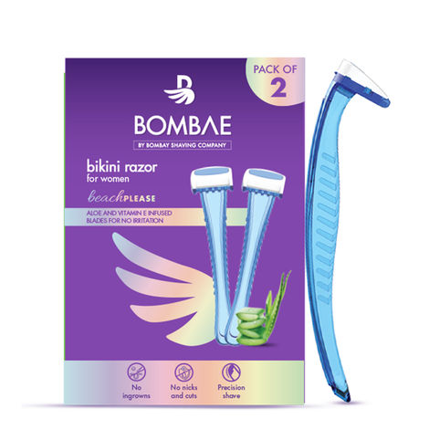 Buy Bombae Bikini Razor for Women (Pack of 2) -Purplle