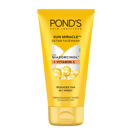 Buy Ponds DeTan Facewash |With Niacinamide & Vitamin C |Reduces Tan in 7 Days |For All Skin Types |100 gm-Purplle