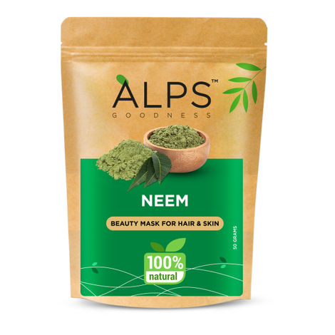 Buy Alps Goodness Powder - Neem (50 gm) | 100% Natural Powder | No Chemicals, No Preservatives, No Pesticides | Face Mask for Acne | Acne Treatment | Dandruff Treatment-Purplle