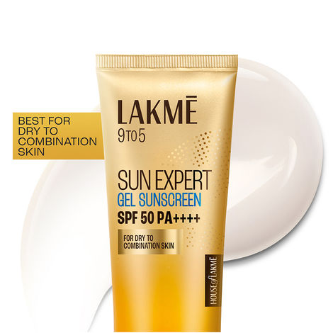Buy Lakme Sun Expert Gel light Sunscreen, SPF 50 PA+++ | Broad spectrum UVA/B protection | Blue light protection | No White Cast | for all dry, oily, normal skin| Matte Finish 50 gm-Purplle