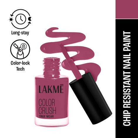 Buy Lakme True Wear Color Crush Nail Polish, Long Lasting & Vibrant Nail Paint, 236, 6 ml-Purplle