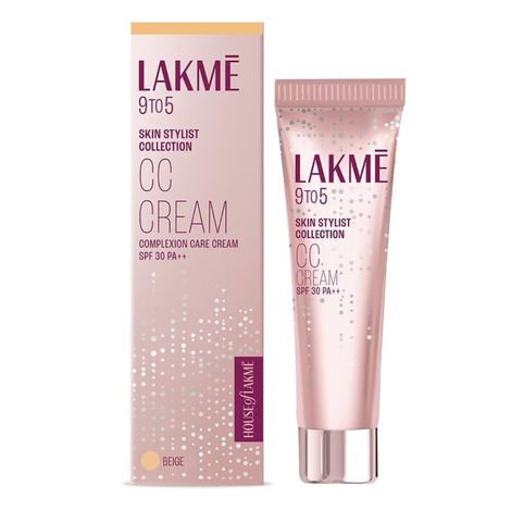 Buy Lakme 9 to 5 CC Cream Beige 9 gm-Purplle