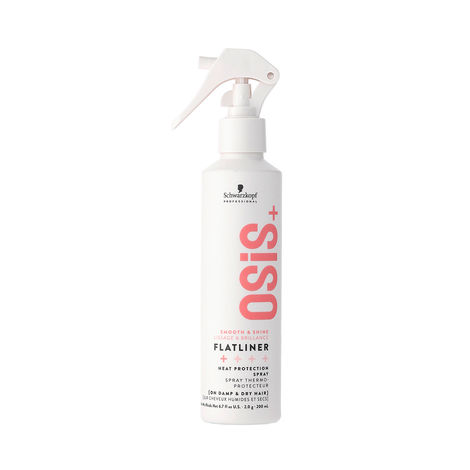 Buy Schwarzkopf Professional OSiS+ Flatliner Heat Protection Spray | For Daily Styling | Heat Protection Upto 230°C | For Anti-Frizzy Hair | Non sticky and Humidity Protection | 200 ml-Purplle