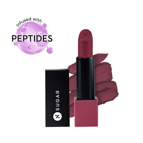 Buy SUGAR Glide Peptide Serum Lipstick 06 Moscow Mulberry 3 ml-Purplle
