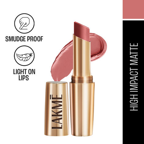 Buy Lakme 9to5 Powerplay Priming Matte Lipstick, Lasts 16hrs, Blushing Nude, 3.6 gm-Purplle