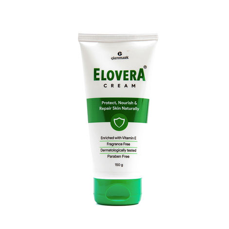 Buy Elovera Moisturising cream 150 gm | For Dry Skin | with Aloe Vera & Vitamin E | Protects, Nourishes and Repairs Skin | Paraben Free | Fragrance Free-Purplle