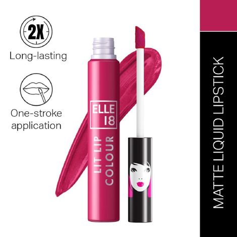 Buy Elle18 Liquid Lip Color|| Barn Red|| 5.6 ml-Purplle