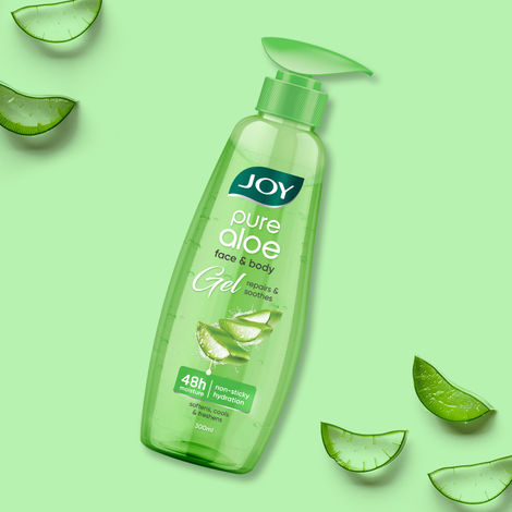 Buy Joy Pure Aloe Face & Body Gel (300 ml) | 48h Moisture | Non-sticky Hydration | Softens, Cools & Freshens-Purplle