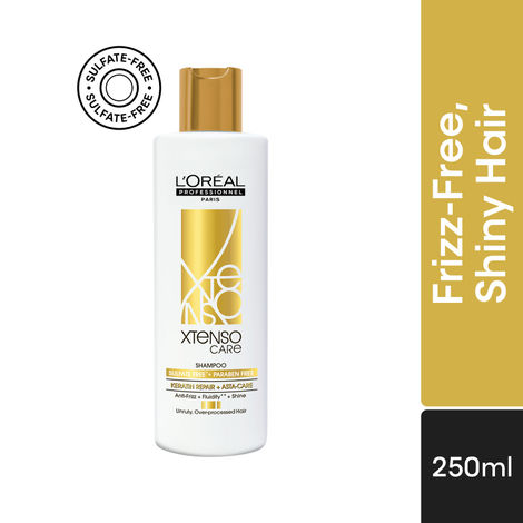 Buy L'Oreal Professionnel Xtenso Care Sulfate-free Shampoo|For all hair types|Gently cleanses, controls frizz and adds shine|With Keratin Repair (250 ml)-Purplle