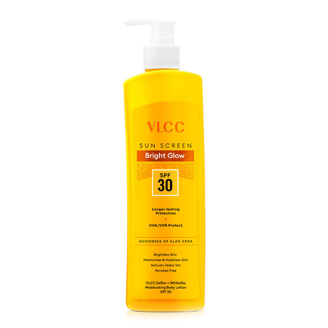 Buy VLCC DeTan + WhiteGlow Moisturising Body Lotion SPF 30 PA+++ (350 ml)-Purplle
