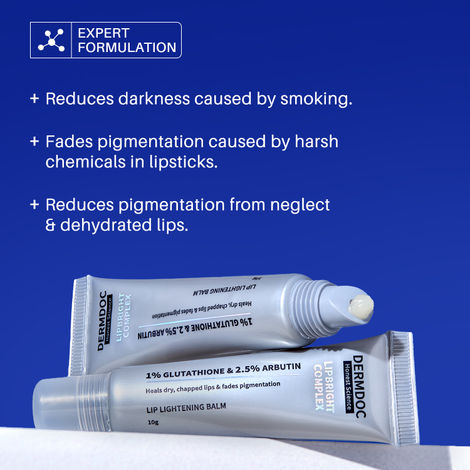 glutathione lip balm DERMDOC LipBright Treatment 1% + 2.5% Arbutin Lightening (10 gm) Perricone MD Essential Fx GLOW Blend This Lip balm is Sizes:50ml (Travel Size)
