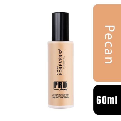 Buy Daily Life Forever52 Pro Artist Ultra Definition Long Lasting Full Coverage Liquid Foundation BUF008 (60 ml)-Purplle