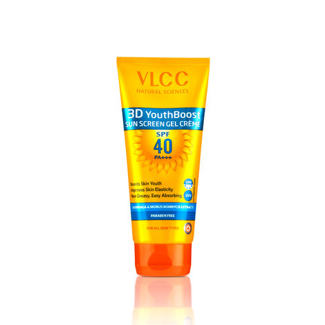 Buy VLCC 3D Youth Boost SPF40 Sunscreen Gel Creme (125 gm)-Purplle