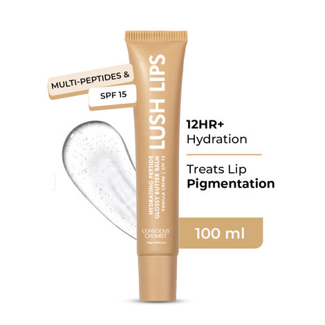 Buy Conscious Chemist Multi Peptide & Shea Butter Infused Lip balm With SPF 15 :- Vanilla (15 gm)-Purplle