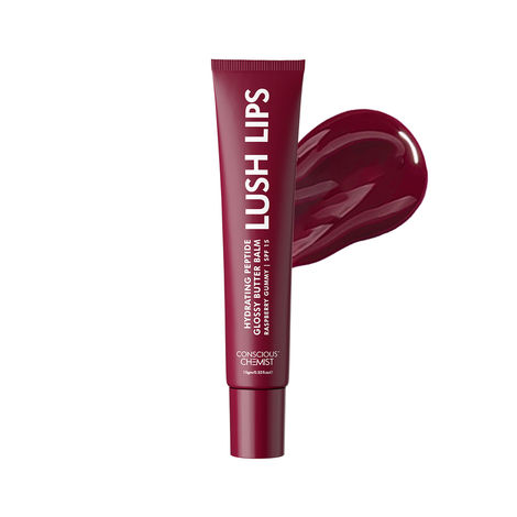 Buy Conscious Chemist Multi Peptide & Shea Butter Infused Lip balm With SPF 15 Lip balm:- Raspberry Gummy (15 gm)-Purplle