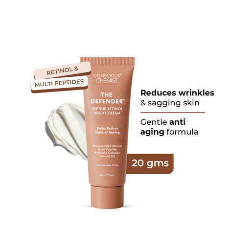 Buy Conscious Chemist Multi Peptide Retinol Anti Ageing Night Cream - 20 gm-Purplle