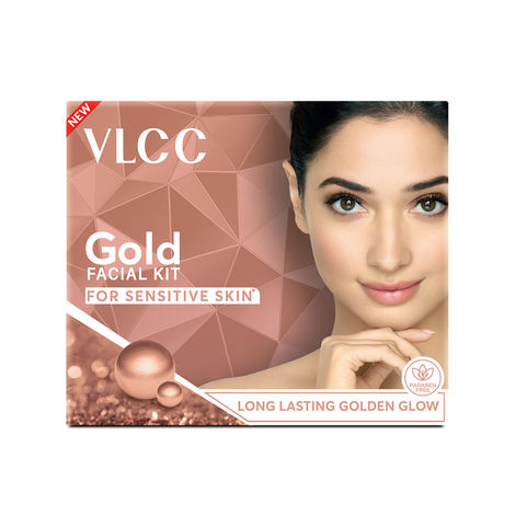 Buy VLCC Gold Facial kit for Sensitive Skin - 60 gm-Purplle
