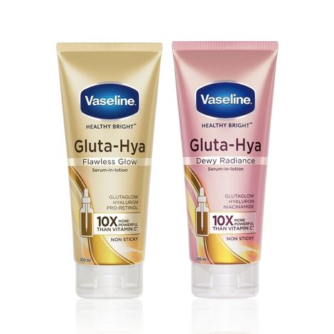 Buy Vaseline Gluta Hya Flawless Glow 200 ml + Dewy Radiance 200 ml-Purplle