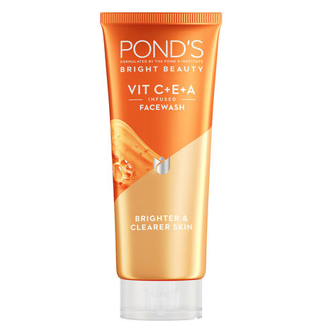 Buy Ponds Bright Beauty Vit C+E+A Gel Face Wash (100 ml) | Brighter & Clearer Skin-Purplle