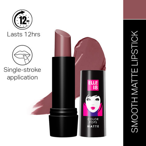Buy Elle18 Color Pop Matte Lip Color, Mauve Date, (4.3 gm)-Purplle