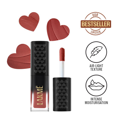 Buy Lakme Xtraordin-airy Lip Mousse Mini-Chocolate Temptation - Velvet Matte Finish, Airlight & Moisturizing Formula with Cocoa Butter, Travel friendly - 1.8 gm-Purplle