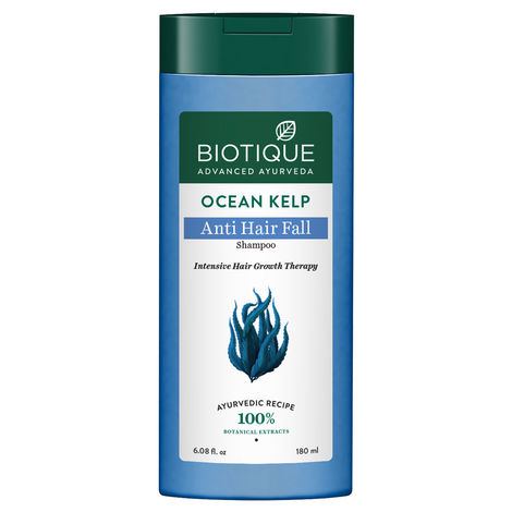 Buy Biotique Ocean Kelp Anti Hair Fall Shampoo 180 ml-Purplle