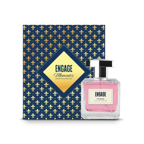 Buy Engage Moments Luxury Perfume Gift for Women, Floral & Fruity, Long Lasting, Birthday Gift, Pack of 1, 100ml-Purplle