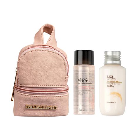Buy The Face Shop Rice & Shine Combo, with Rice Water Cleansing Oil & Ceramide Face Cream, Korean Beauty - Combo of 3-Purplle