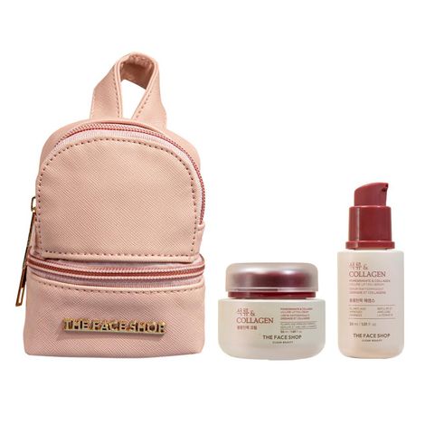 Buy The Face Shop 2 Step Collagen Anti Ageing Combo, Face Serum & Day + Night Cream, Best Korean Beauty - Combo of 3-Purplle