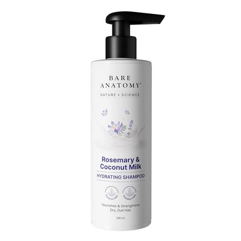 Buy BARE Anatomy NatureXScience ROSEMARY & COCONUT MILK HYDRATING SHAMPOO 200 ml-Purplle