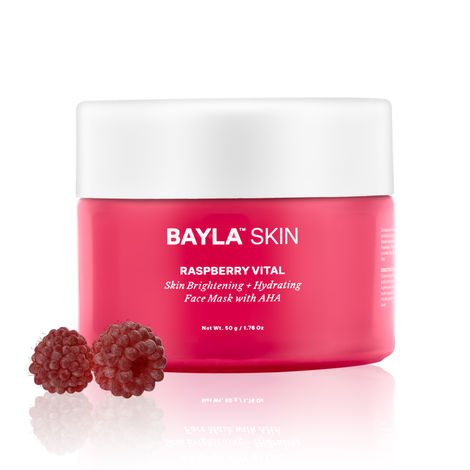 Buy Bayla Skin Raspberry Vital Skin Brightening + Hydrating Face Mask with AHA 50 gm-Purplle