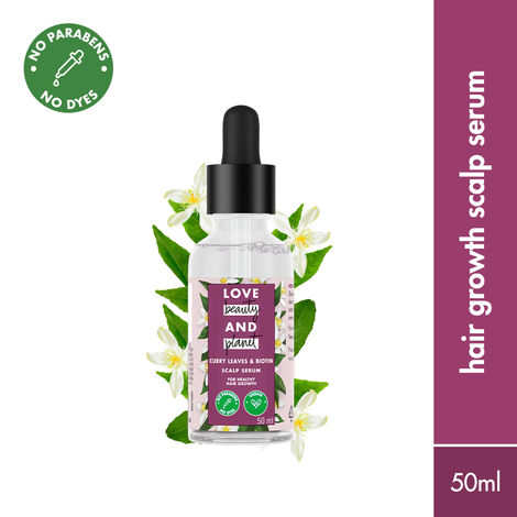 Buy Love Beauty Planet Curry Leaves & Vegan Biotin Hair Growth Scalp Serum 50 ml-Purplle