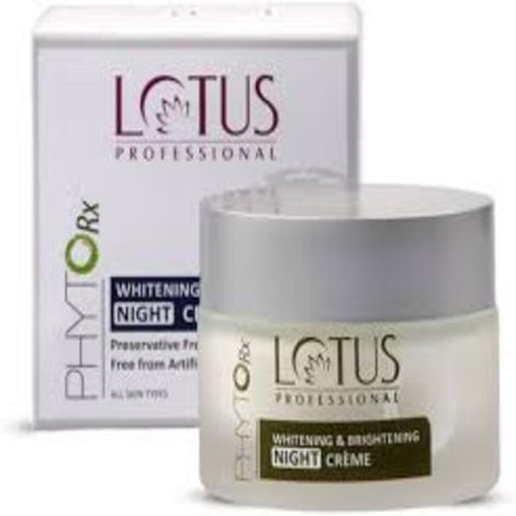 Buy Lotus Professional PhytoRx Whitening & Brightening Night Cream | All skin types | Night Repair cream | 50 gm-Purplle