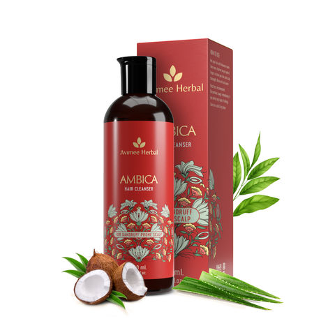Buy AVIMEE HERBAL Ambika Hair Cleanser | Fights Dandruff & Moisturises Scalp Naturally | With Aloe Vera, Apple Cider Vinegar, Tea Tree Oil & Neem Oil | 200 ml-Purplle