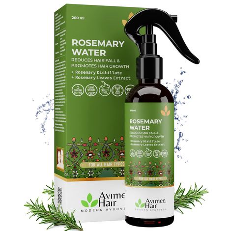 Buy AVIMEE HERBAL Rosemary Water For Hair Growth (200 ml) | Mist Spray for Hairfall | Rosemary Hair Mist | Adds Shine & Helps Reduce Hairfall, Strengthens Hair | For All Hair Types | For Men & Women-Purplle