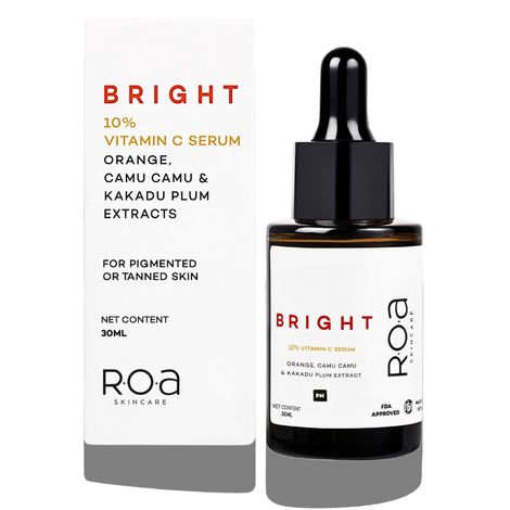 Buy ROA Skincare Bright 10% Vitamin C Face Serum 25 gm-Purplle