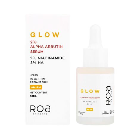 Buy ROA Skincare Glow 2% Alpha Arbutin Face Serum 25 gm-Purplle