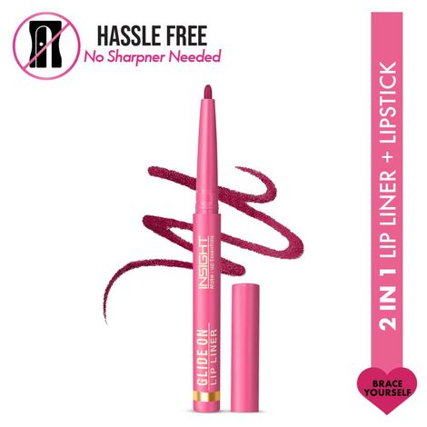Buy Insight Cosmetics Glide On Lip Liner - Brace Yourself (0.3 gm)-Purplle