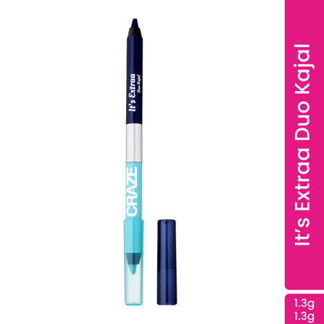 Buy Swiss Beauty CRAZE It's Extraa Duo Kajal | 2 Colours in One | Lighter + Deeper Shade | Precise Tip | Highly Pigmented | Smudge-Resistant | Vitamin E | 2 - Riverdale-Purplle