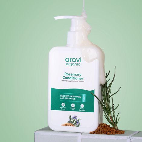 Buy Aravi Organic Rosemary Hair Growth Conditioner - Enriched With Rosemary,Methi dana, Hibiscus , Reetha - For All Hair Types - For Men & Women - Sulfate & Paraben Free 200 ml-Purplle