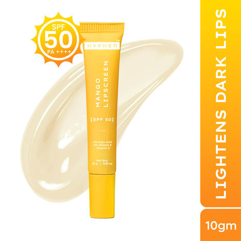 Buy Hyphen Mango Lip Screen SPF 50 PA++++ | Brightens Lips | 2% Kojic Acid for Dark Lips | 1% Vitamin E & Vit C | Moisturizing Lip Balm for Dry Lips - 10 gm-Purplle
