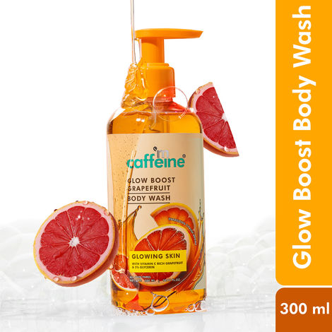 Buy mCaffeine Glow Boost Grapefruit Body Wash | Visibly Radiant Skin & Deep Cleansing | Fruity Grapefruit Fragrance Body Wash for All Skin Types- 300 ml-Purplle