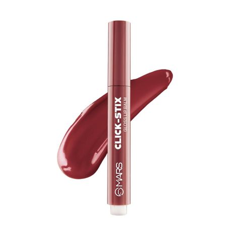 Buy MARS Click Stix Gloss Lip Balm (2.0 gm) (04-CHERRY GLAZE) | High Pigmented | Ultra-Glossy Finish | Non-Sticky | Hydration | Enriched with Cocoa Butter-Purplle