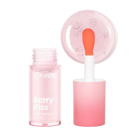 Buy MARS Color Changing Lip Oil (3.5 ml) (03-BERRY KISS) With Fat Applicator | Skin Nourishing Ingredients - Olive Fruit Oil, Jojoba Oil | Hydrating & Moisturising-Purplle