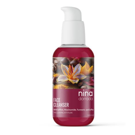 Buy Nina Dorrada Glowing Attitude Face Wash | Sulphate-Free | Niacinamide with Turmeric and Saffron | Deep Pore Cleansing | Antioxidant Rich Daily Cleanser for Woman and Men |120 ml-Purplle