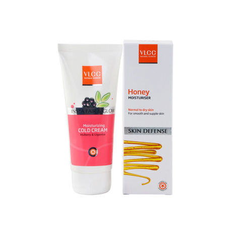 Buy VLCC Honey Moisturizer (100 ml) + Moisturising Cold Cream (100 g) Free-Purplle