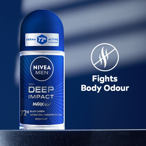 Buy Nivea Men Deep Impact Freshness Deodorant Roll-on - For Men (50 ml)-Purplle