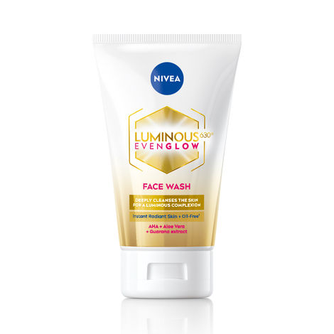 Buy NIVEA Luminous Even Glow Face Wash 100 ml-Purplle