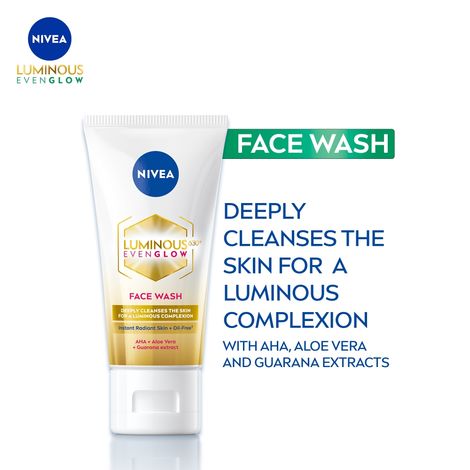Buy NIVEA Luminous Even Glow Face Wash 50 ml-Purplle